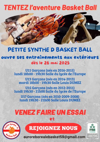 Recrutement 2025 garçons